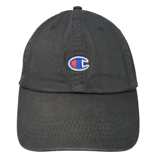 Champion Slideback Hat Black One Size C Logo Embroidered Adjustable