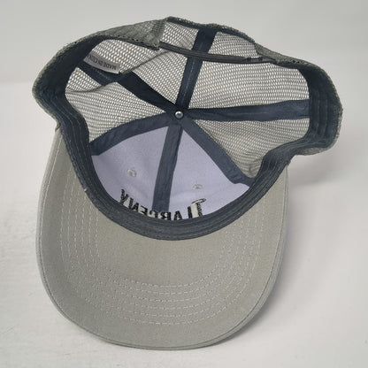 Larceny Bourbon Gray One Size Trucker Hat John E Fitzgerald Mesh Snapback Logo
