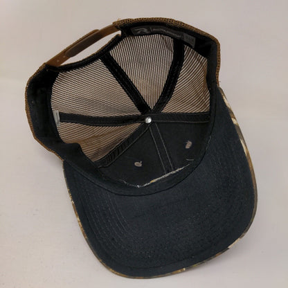 Comtrain Snapback Mesh Back Trucker Hat Camo One Size Embroidered