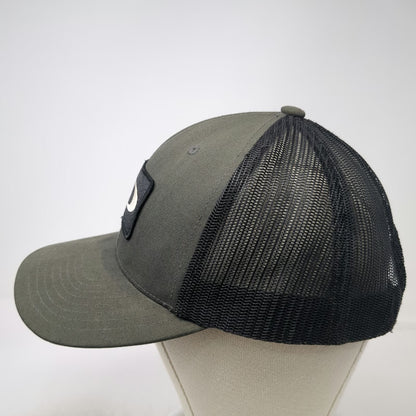 Oakley Trucker Hat Gray One Size Mesh Back Logo Patch Snapback Breathable