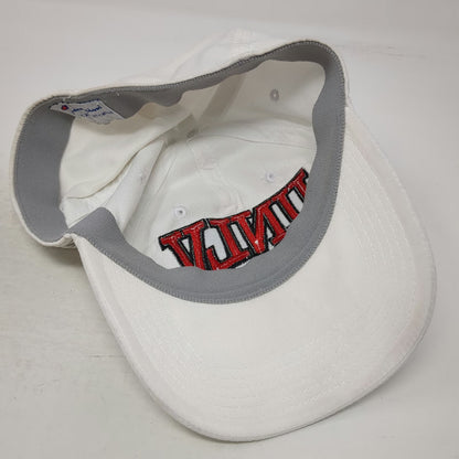 Champion UNLV Rebels NCAA Hat White XL Baseball Cap Stretch Fit Curved Brim Red