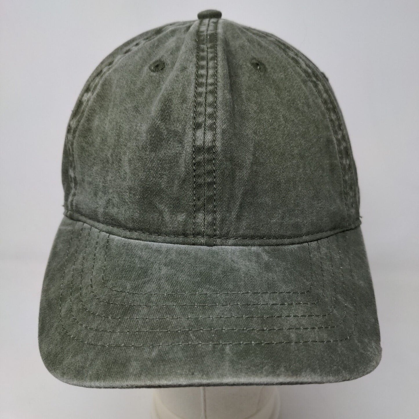 Unbranded Men's Slideback Hat Green Size OSFM Blank 100% Cotton Adjustable