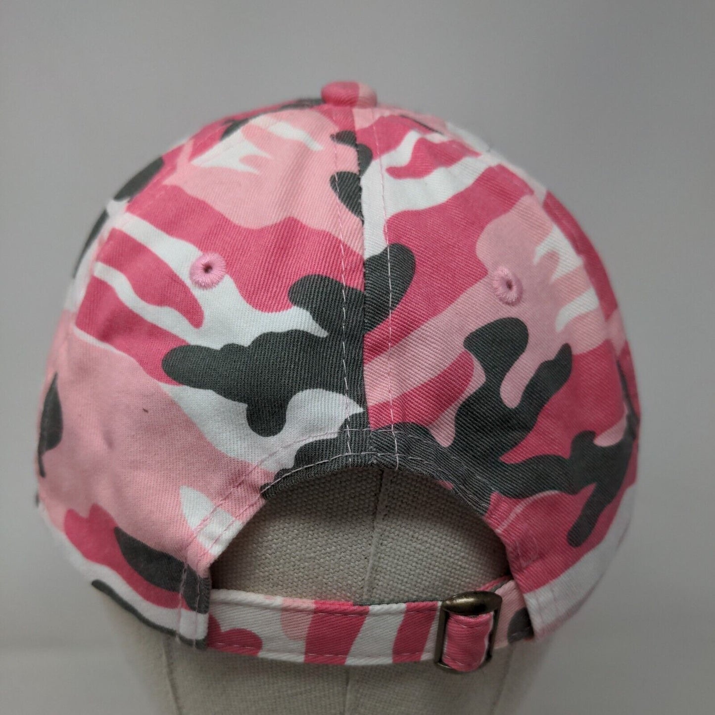 R.E. Michel Company Slideback Hat Pink Camouflage One Size Embroidered 6 Panel