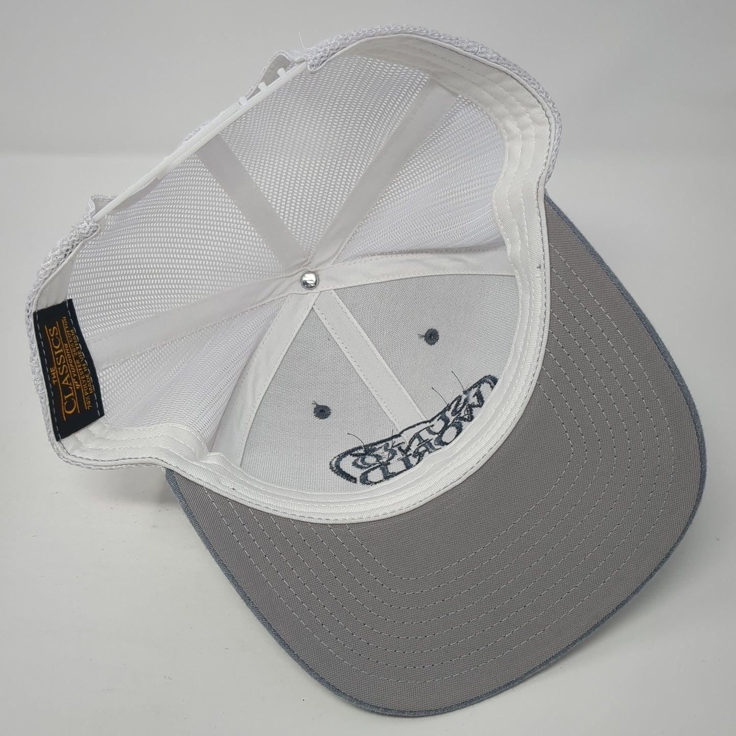 Sun World Snapback Mesh Back Trucker Hat Gray One Size Adjustable Yupoong