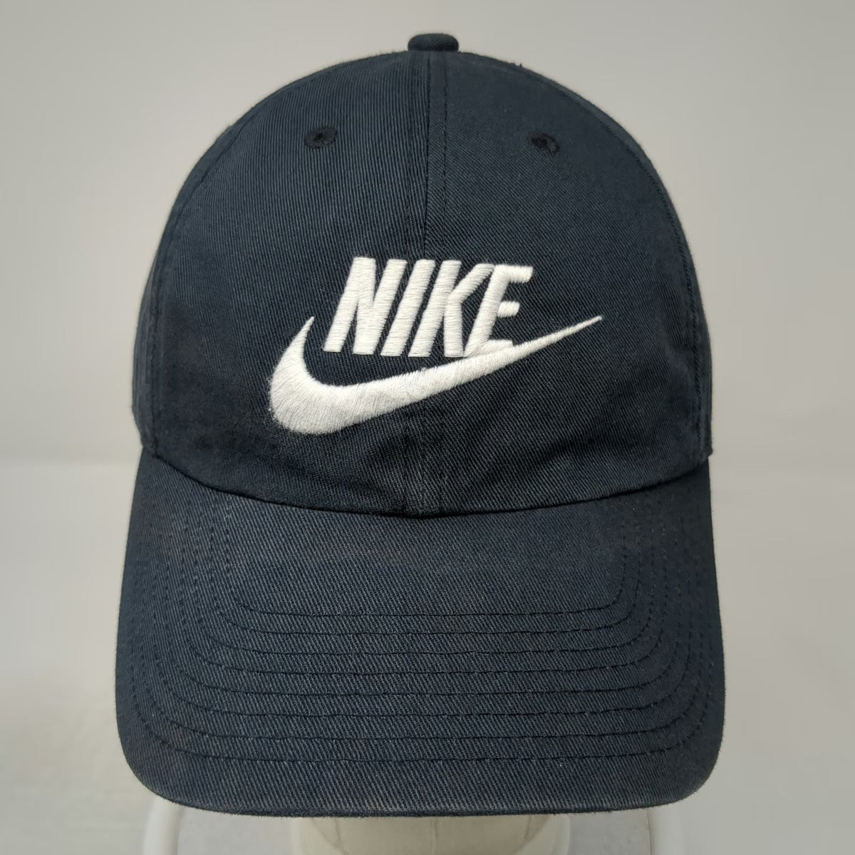 Nike Baseball Cap Blue One Size Heritage 86 Embroidered Logo Slideback Hat
