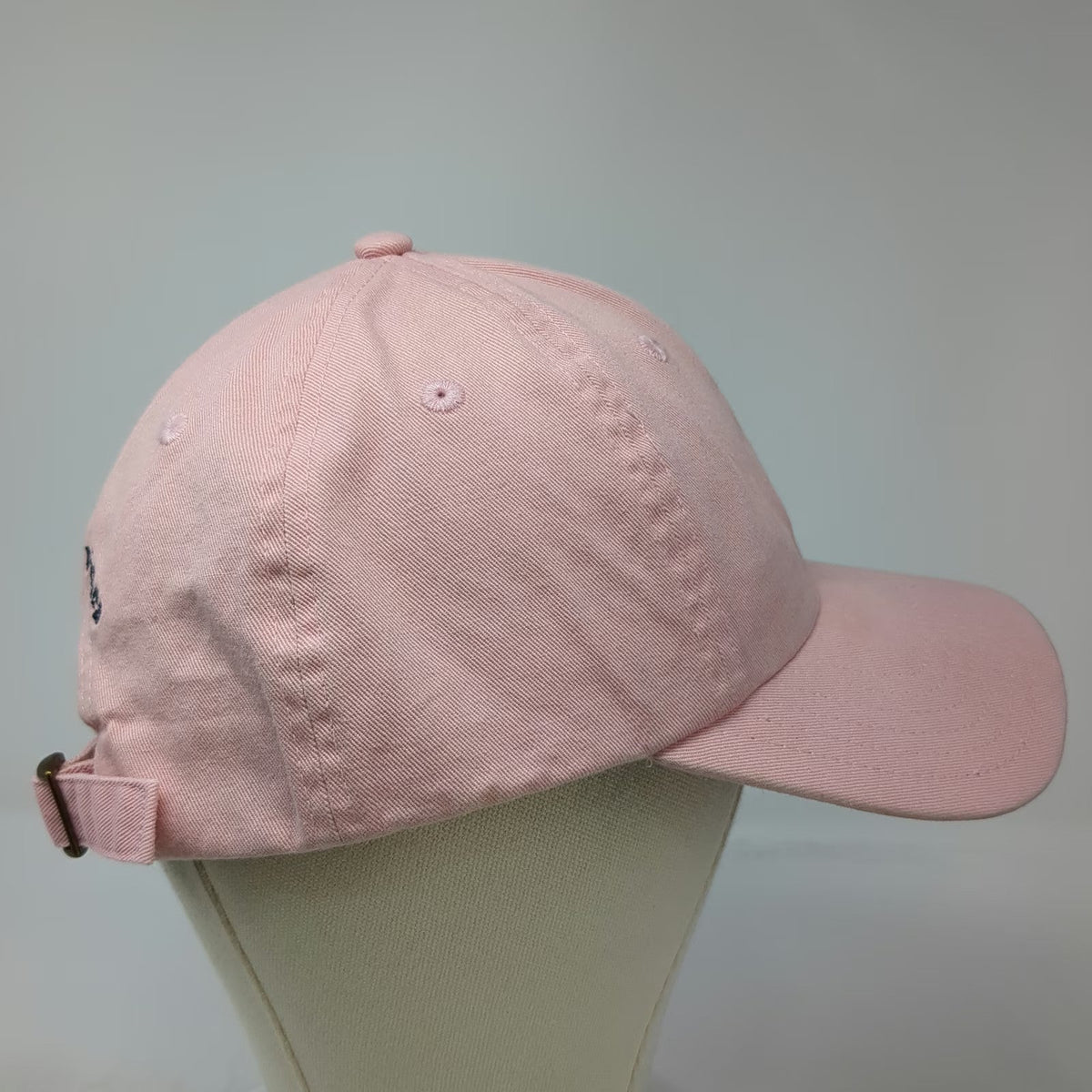 Vineyard Vines Pink One Size Baseball Cap Whale Logo Adjustable Strap Cotton Hat