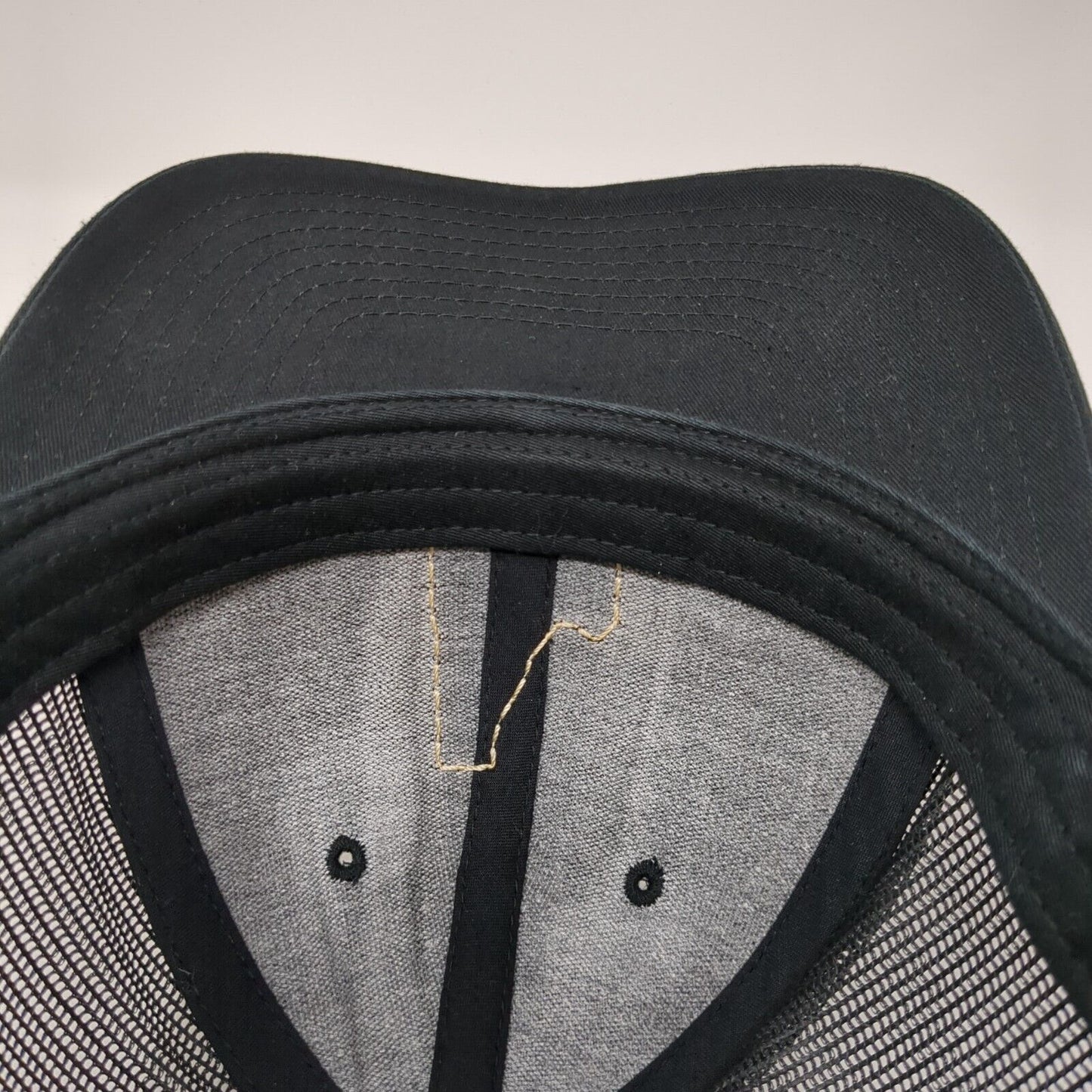 RH Snapback Trucker Hat Black Small Adjustable Mesh Back 6 Panel Richardson