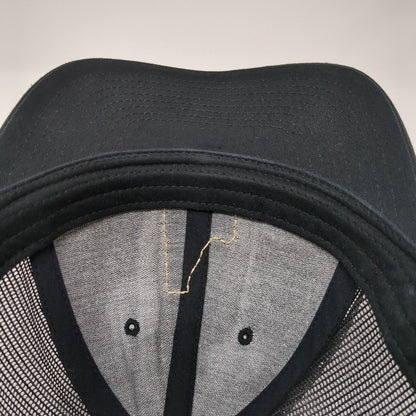 RH Snapback Trucker Hat Black Small Adjustable Mesh Back 6 Panel Richardson