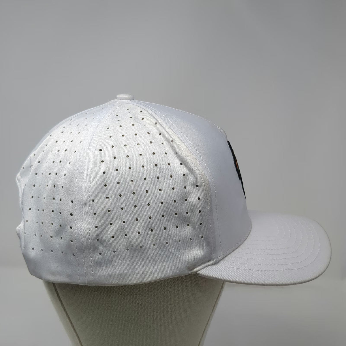 Waggle Trucker Hat White One Size Golf Tiger Striped Goat Performance Snapback