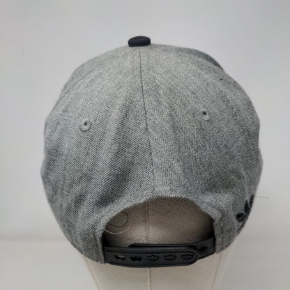 Adidas Originals Snapback Hat Gray One Size Embroidered Colorblock