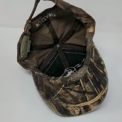 Ducks Unlimited DU Leader Slideback Hat Brown OSFM Camo Trim Outdoor Cap