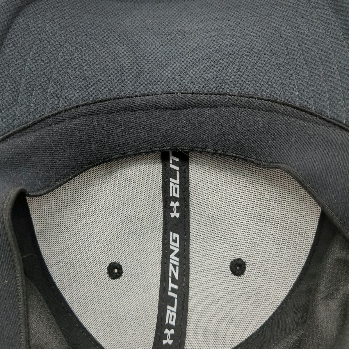 Under Armour Baseball Cap Black L Stretch Fit Embroidered Tonal Logo Hat Classic