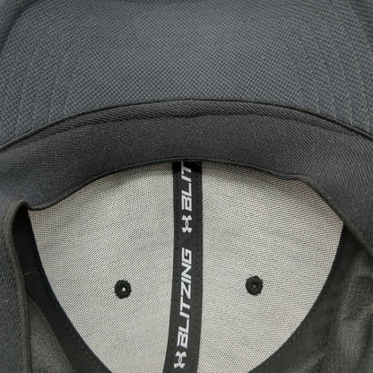 Under Armour Baseball Cap Black L Stretch Fit Embroidered Tonal Logo Hat Classic