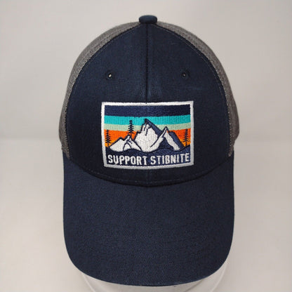 Support Stibnite Snapback Mesh Back Trucker Hat Multi OSFA Embroidered
