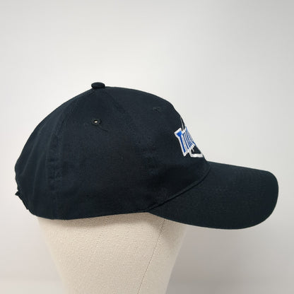 Timberline Football Strapback Hat Black One Size Adjustable Embroidered