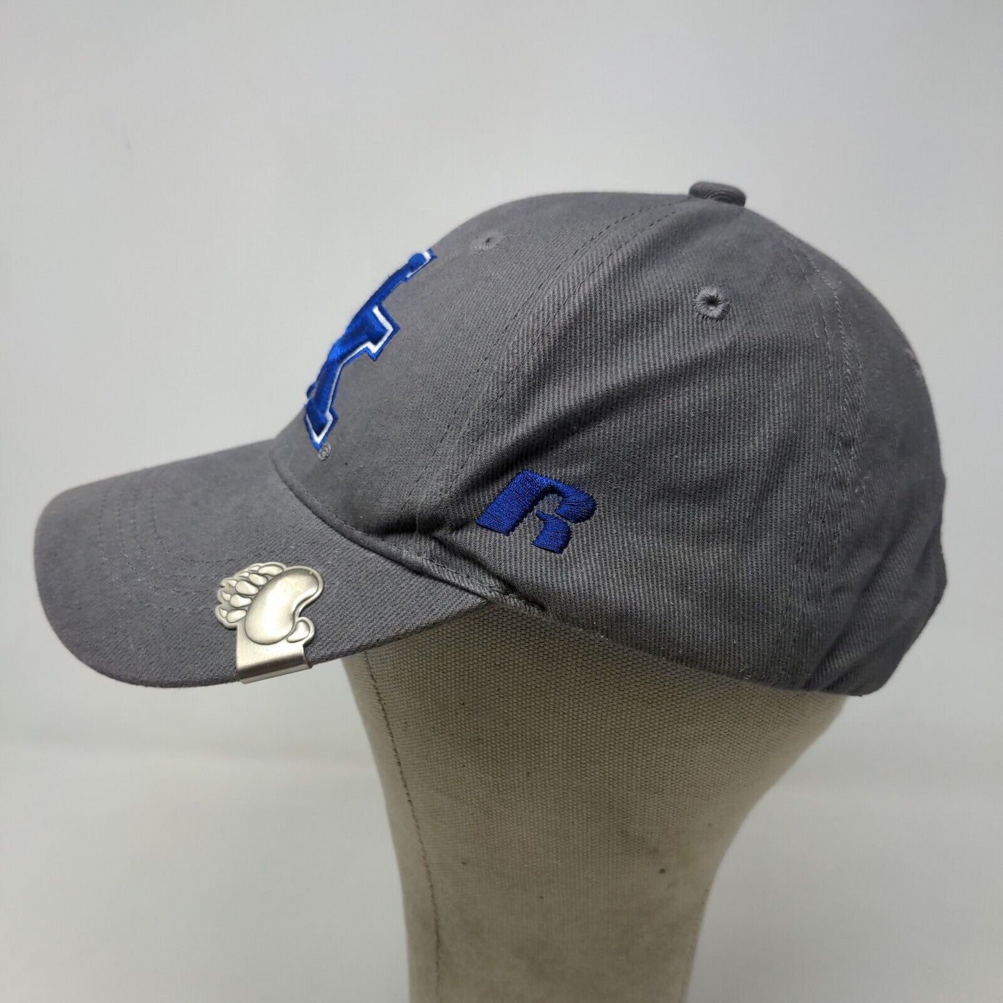 Russell Men's Strapback Hat Gray Embroidered University of Kentucky Wildcats