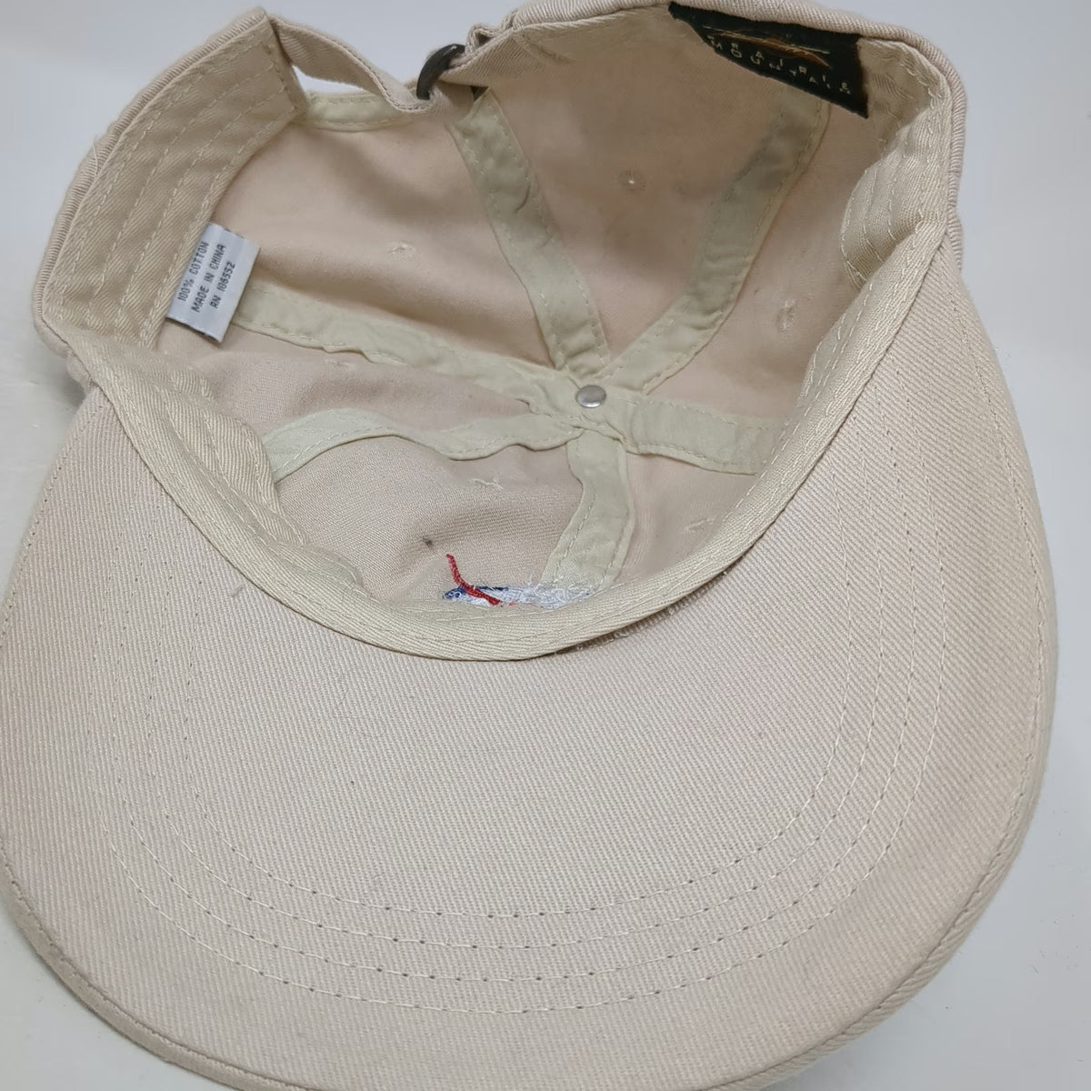 Prairie Mountain NASA Baseball Cap Beige One Size Slideback Cotton Meatball Hat