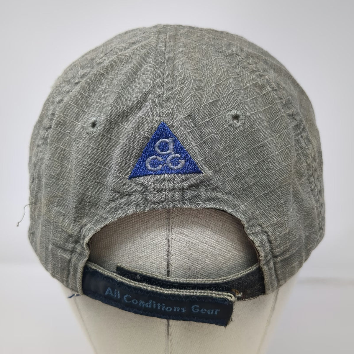 Nike Baseball Cap Green ACG All Conditions Gear Hat Strapback Swoosh Vintage