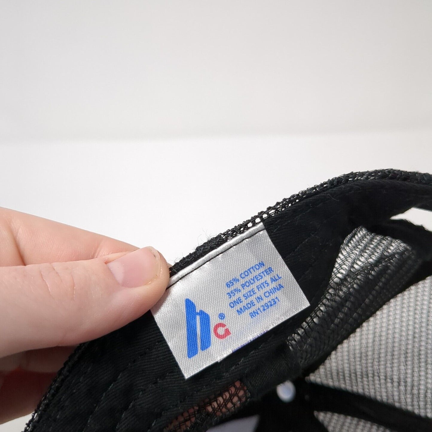 Cactus Alley Patch Snapback Trucker Hat Black One Size Solid Mesh Back