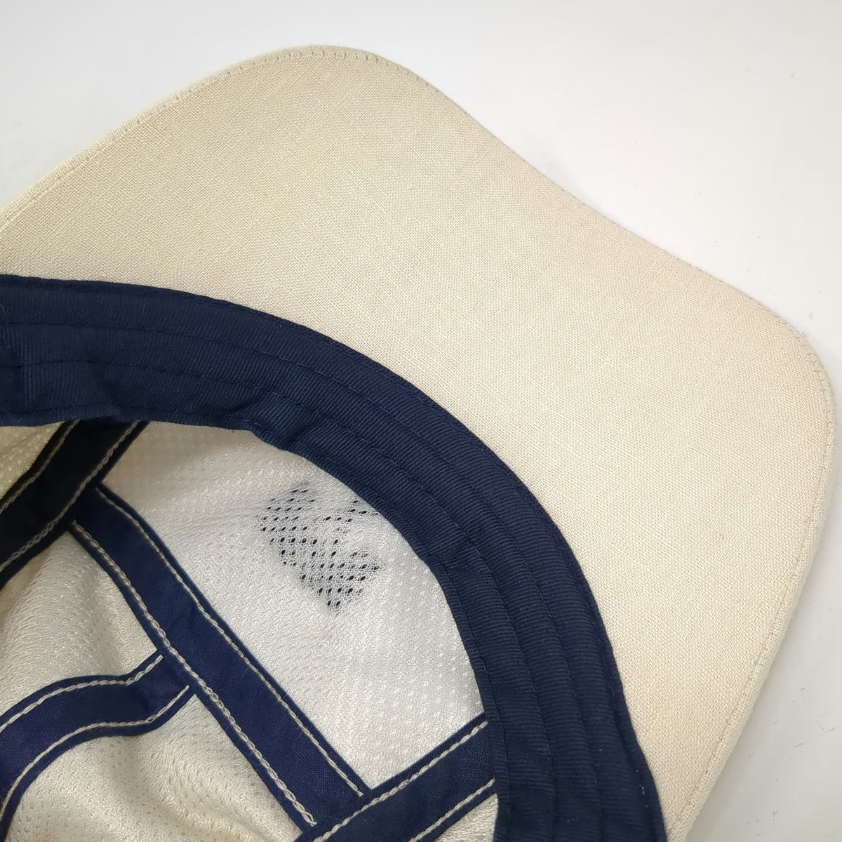 Caribbean Joe 5 Panel Beige One Size Golf Palm Tree Linen Strapback Hat