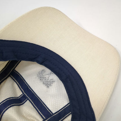 Caribbean Joe 5 Panel Beige One Size Golf Palm Tree Linen Strapback Hat
