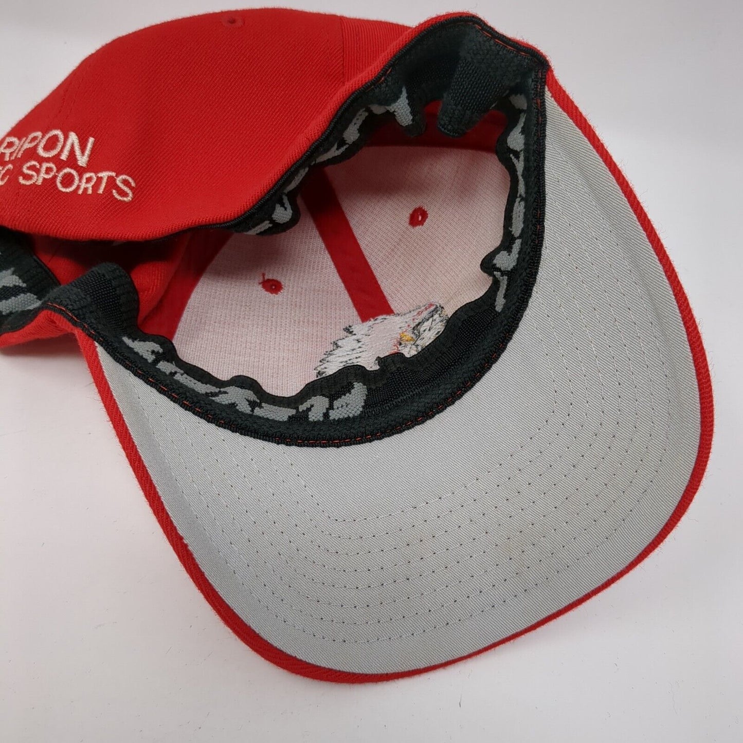 Indian Ripon Jrotc Sports Fitted Hat Red L/XL Embroidered Flexfit Yupoong