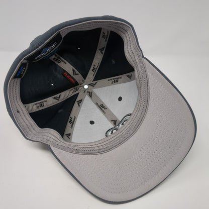 Billings Mustangs Fitted Hat Gray 7 3/8-8 Performance Pacific Headwear