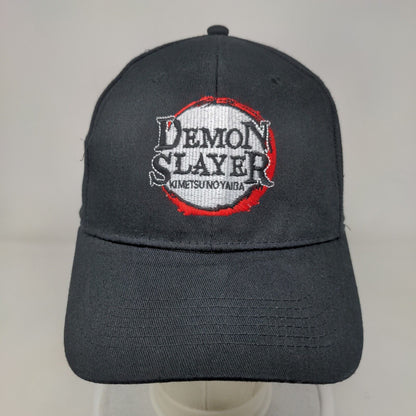 Demon Slayer Kimetsu No Yaiba Slideback Hat Black One Size Embroidered