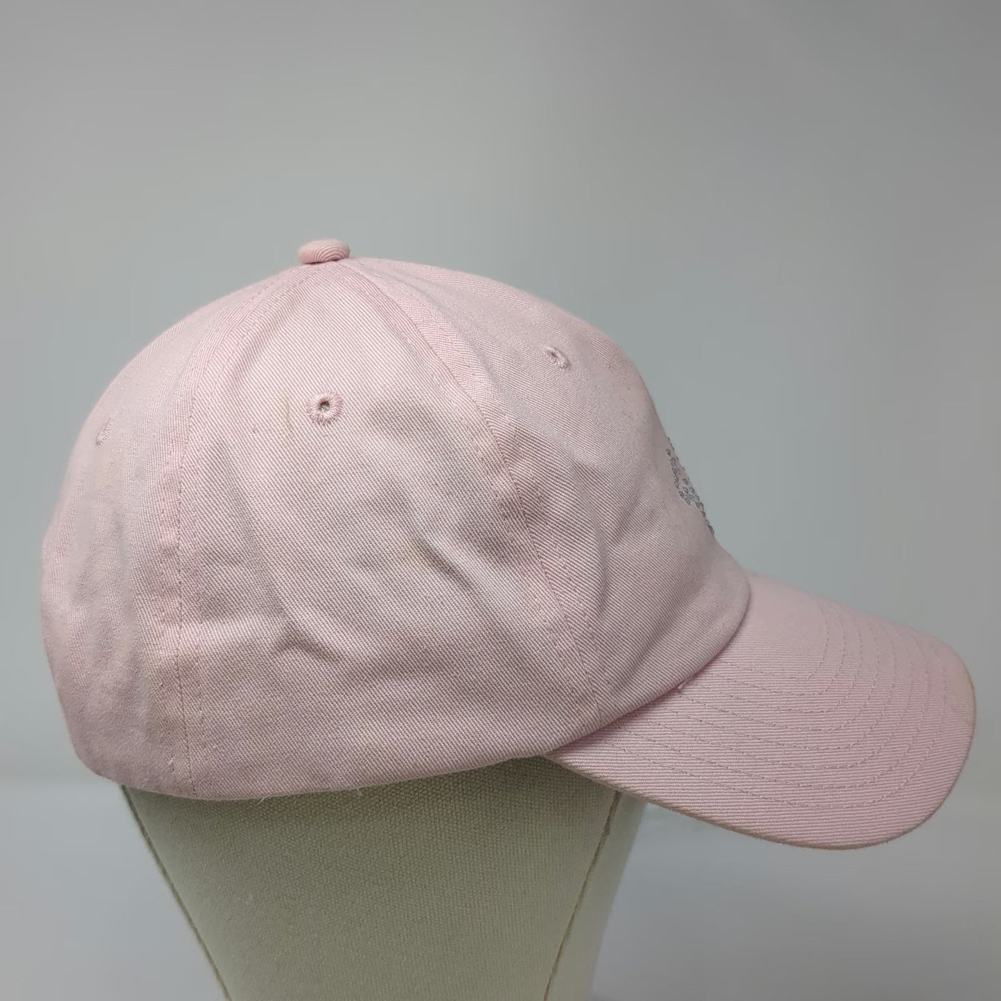 True Religion 5 Panel Pink One Size Hat Rhinestone Horseshoe Logo Bling Snapback