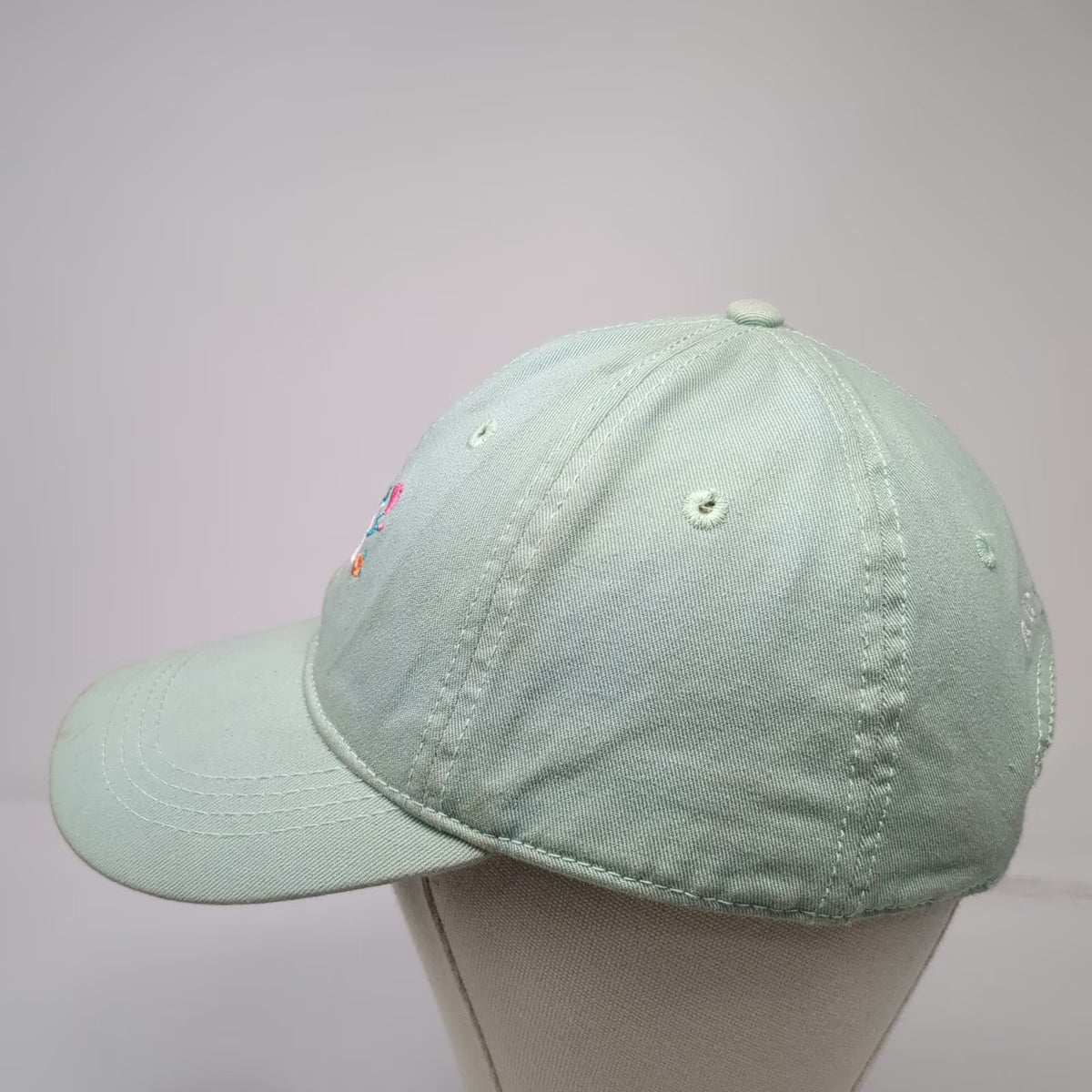 Home Free Arizona AZ Floral Green Baseball Cap Hat One Size Adjustable Slideback