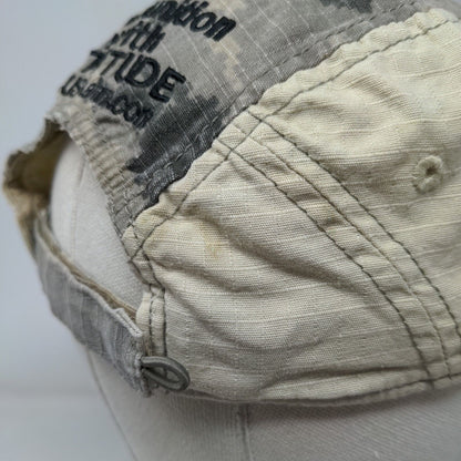 USA Ammo Strapback Hat Camo OSFM Embroidered Ammunition With Attitude
