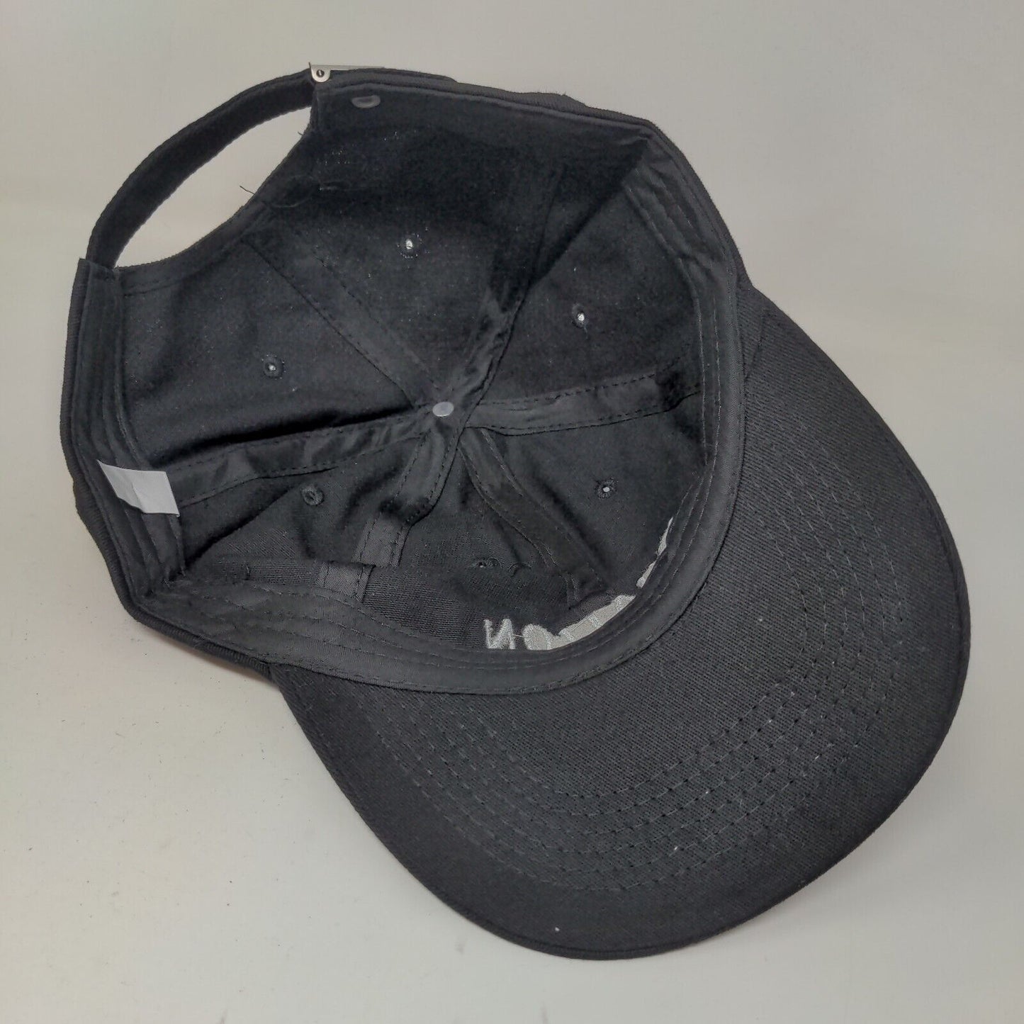 Unbranded Men's Slideback Hat Black Embroidered Aviation American Gin Logo