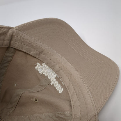Kingdom Worker Slideback Hat Tan One Size Adjustable Embroidered 6 Panel Cotton