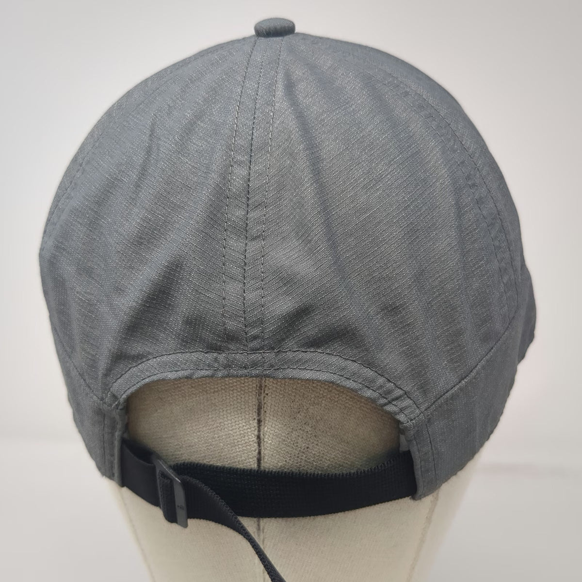 The North Face Army Cap Gray One Size Strapback Logo Outdoor Hiking Active Hat