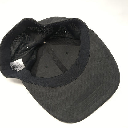 Moto Designs Fitted Hat Black S/M Stretch Solid 6 Panel Athletic Works