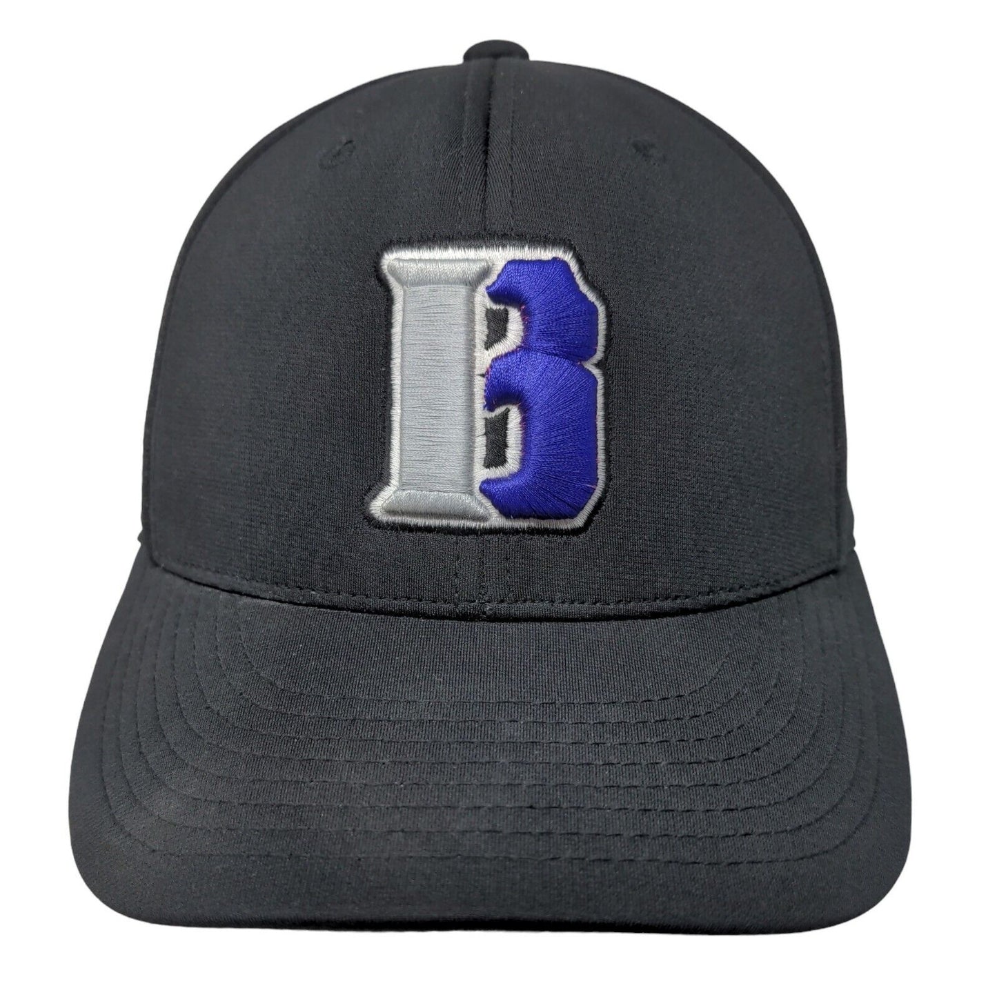 Richardson Men's Fitted Hat Black Size S-M Embroidered B Logo PTS 20