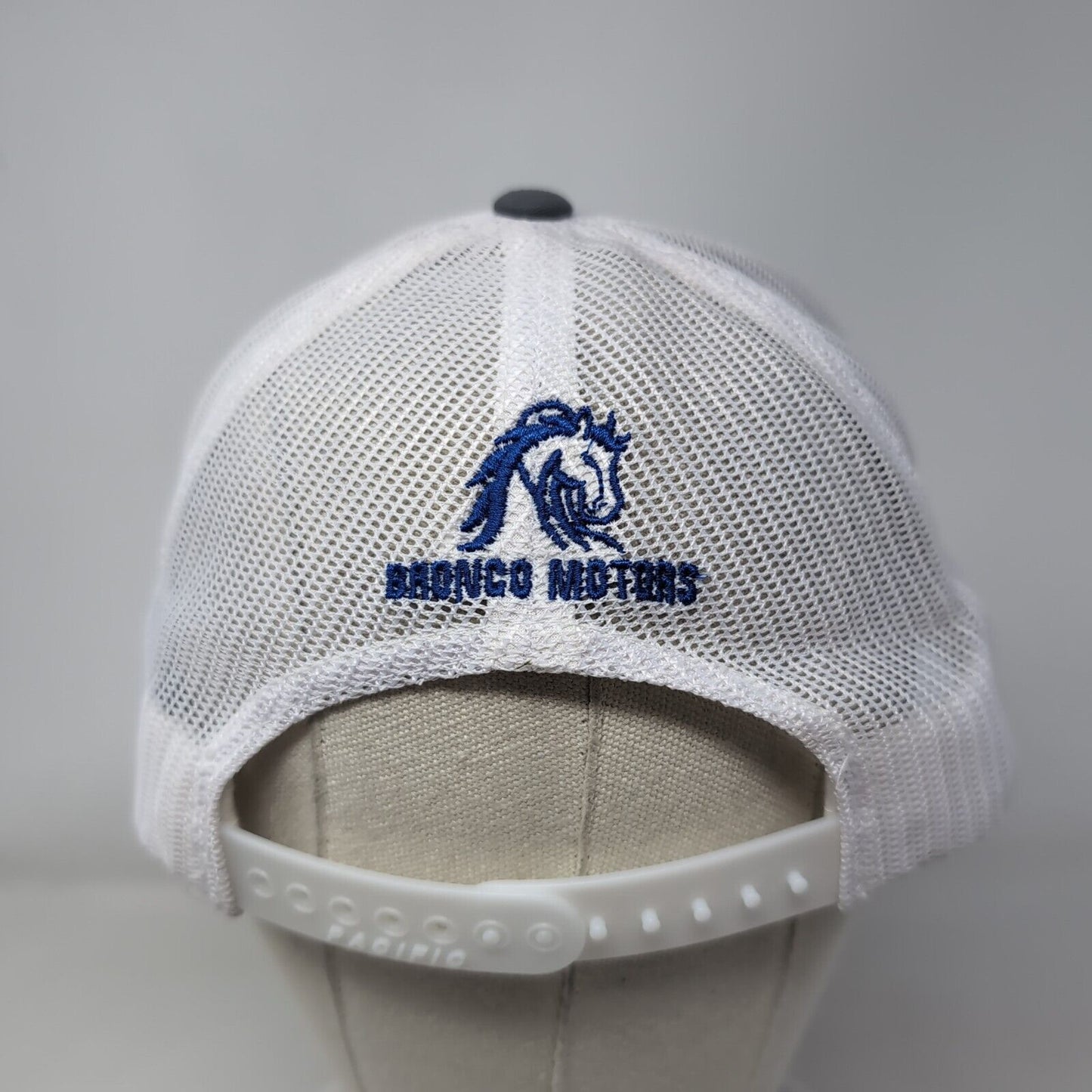 Jason Hawkins Memorial Snapback Trucker Hat Gray OS Mesh Back Bronco Motors