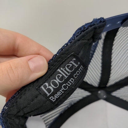 Revitalyte Snapback Mesh Back Trucker Hat Blue One Size Embroidered Boelter