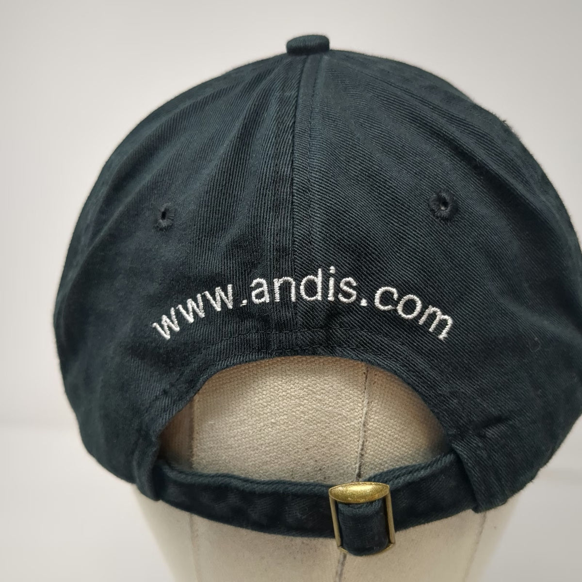 Andis Professional Hat Black One Size Baseball Cap Slideback Grooming Logo