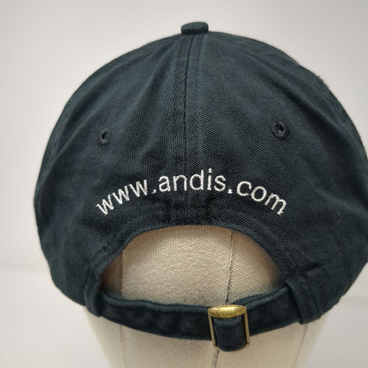Andis Professional Hat Black One Size Baseball Cap Slideback Grooming Logo