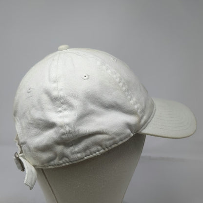 HUF Baseball Cap White One Size Slideback Strap Triangle Logo Embroidery Hat