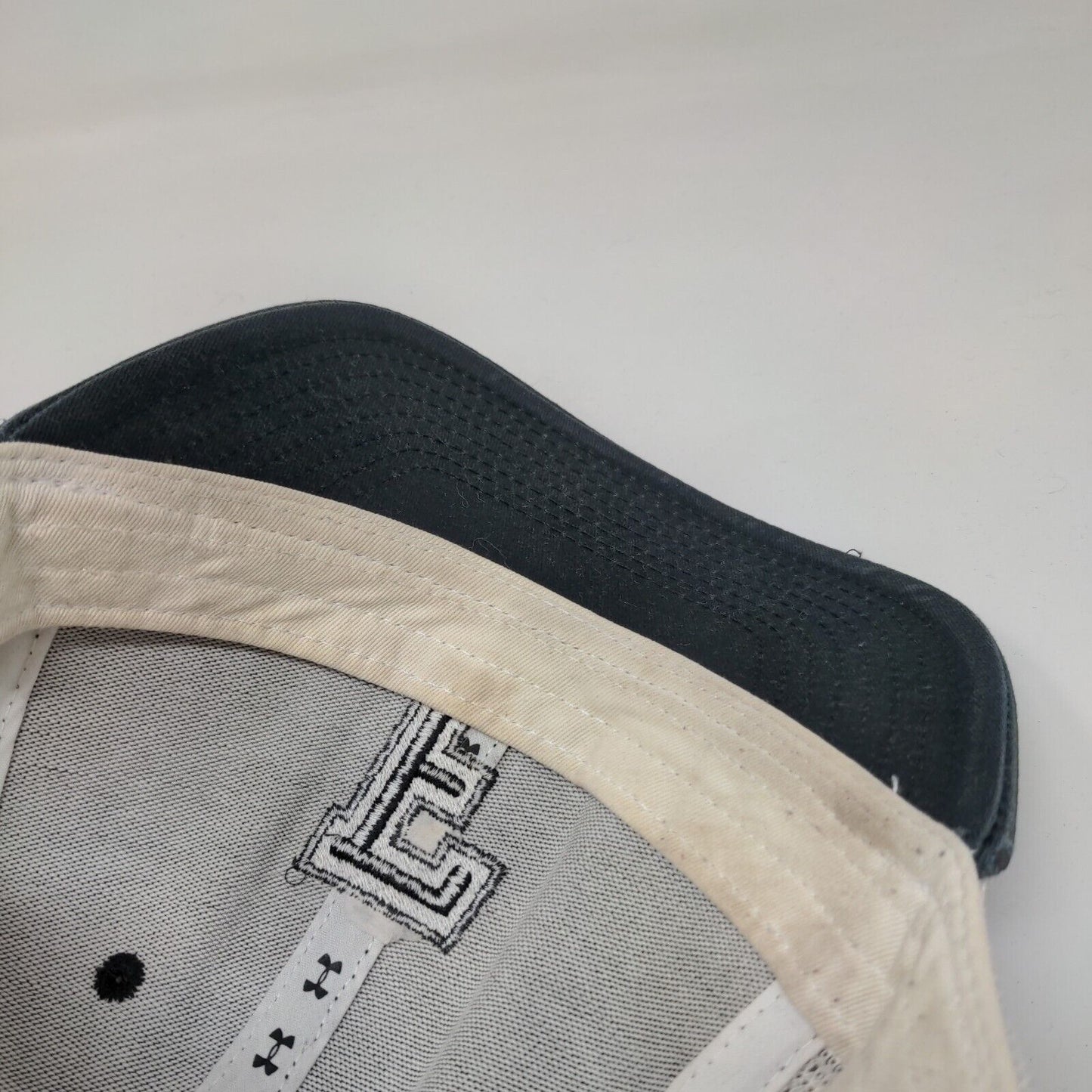 F Initial Snapback Trucker Hat Blue OSFM Low Profile Fit Mesh Back Under Armour
