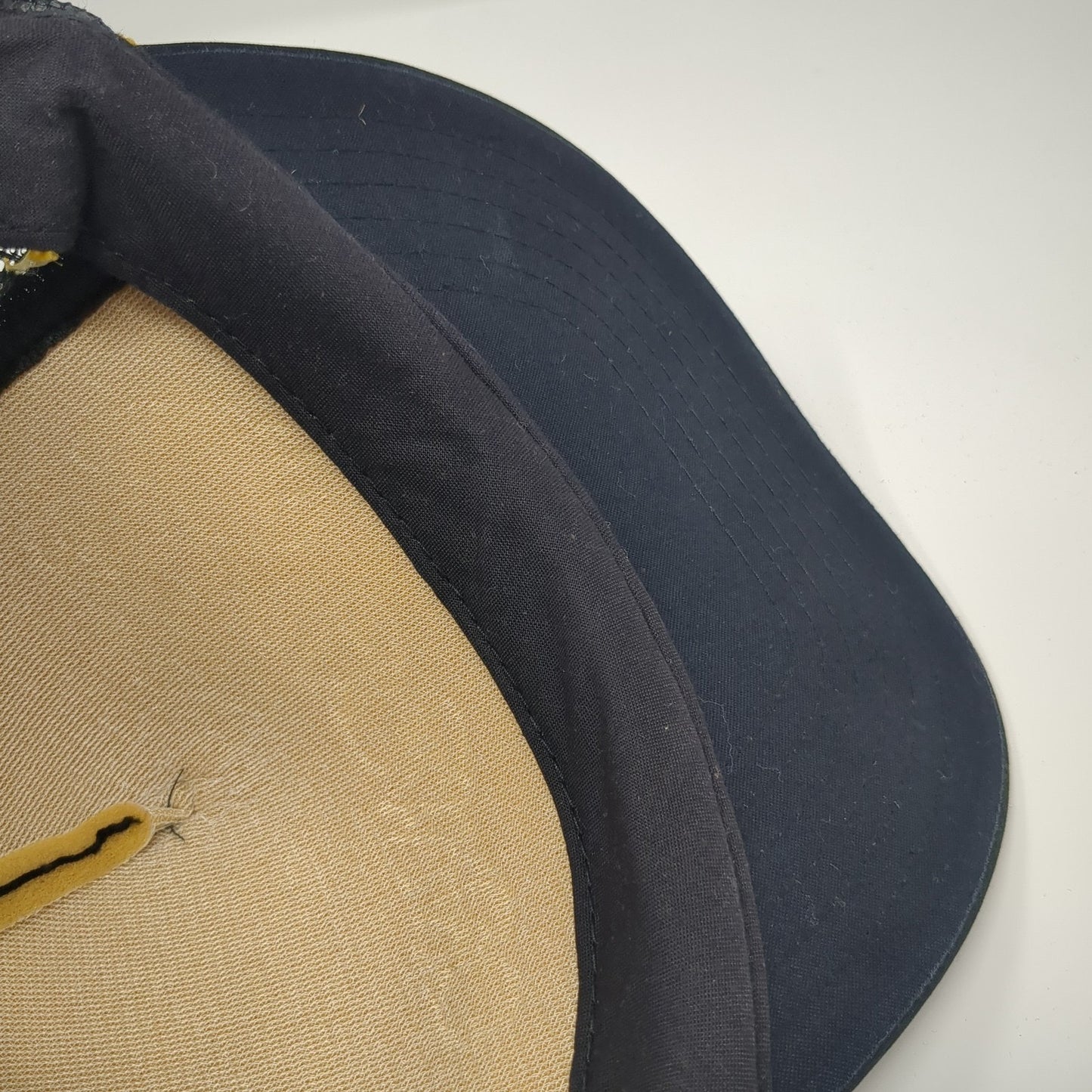 Wyoming Trucker Hat Black One Size Adjustable Mesh Back Rope Polyester