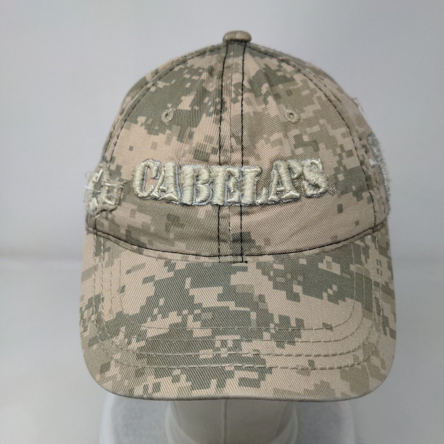 Cabela's Strapback Hat Camo Youth Embroidered Adjustable Outdoor