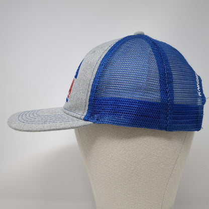Knight Equipment Co Trucker Hat Gray Blue Red One Size RMLA Ski Lift 2024 Mtn