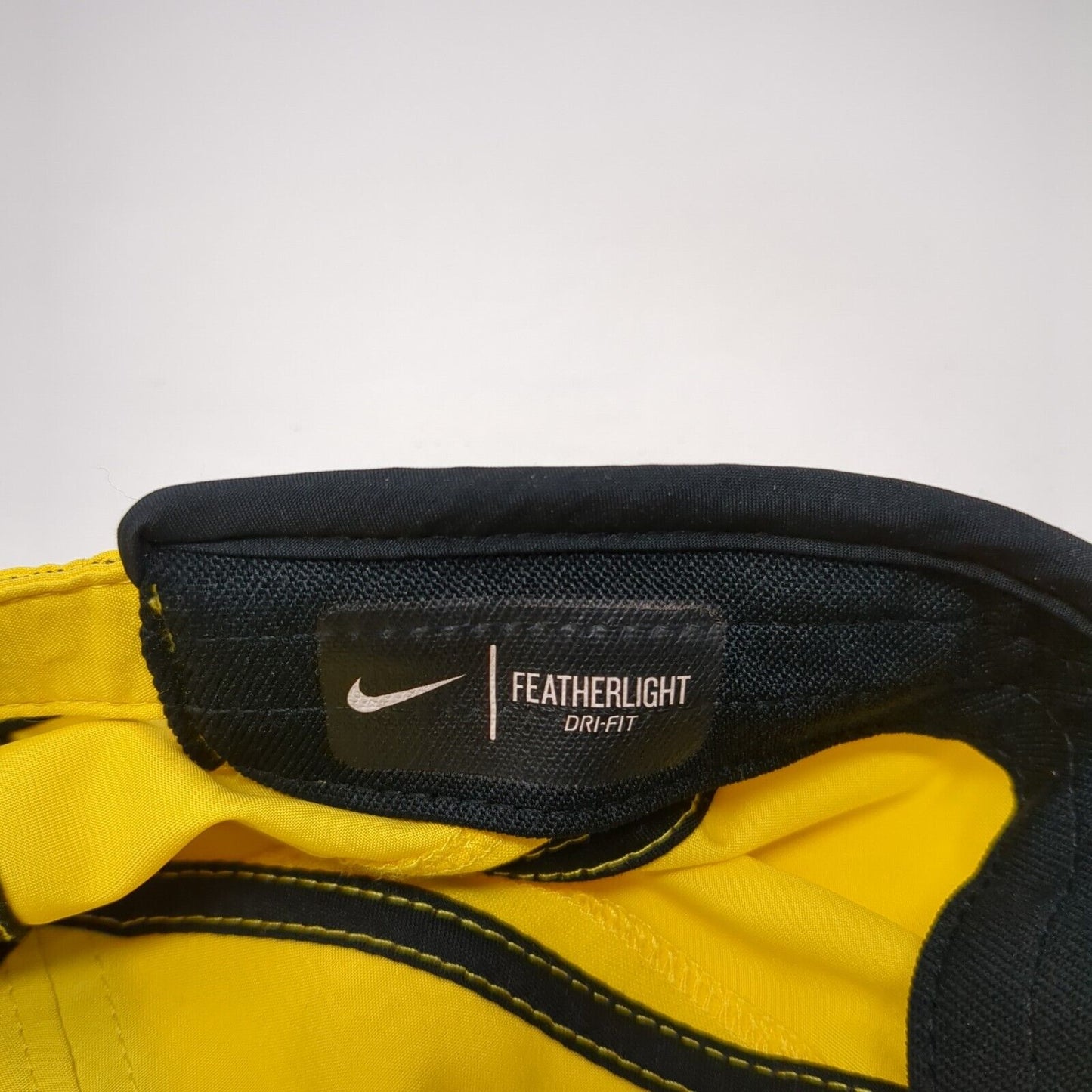 Nike Rafa Nadal Featherlight Dri Fit Strapback Hat Yellow OSFA Embroidered Logo