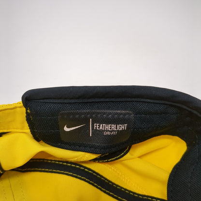 Nike Rafa Nadal Featherlight Dri Fit Strapback Hat Yellow OSFA Embroidered Logo