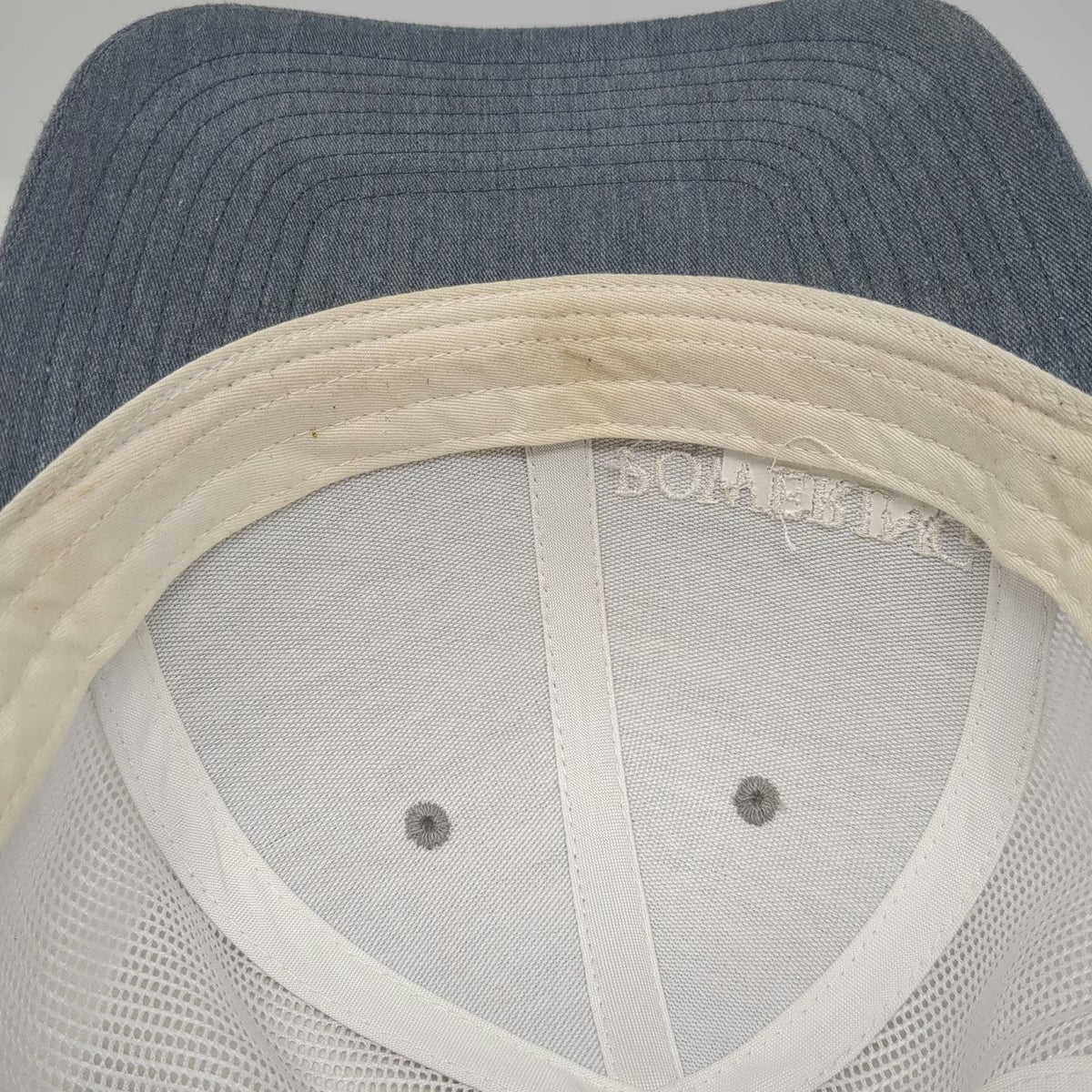 Richardson Trucker Hat Gray One Size Powering America Snapback Mesh Back Hat