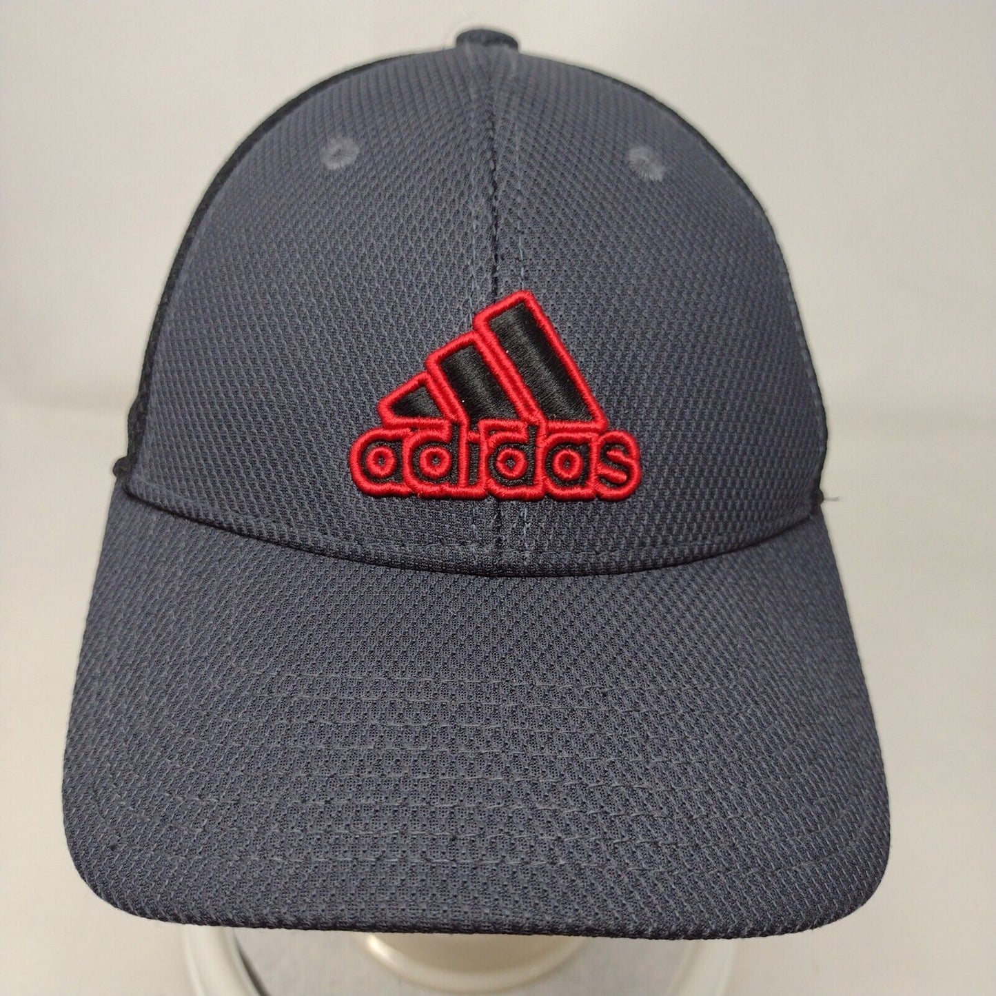 Adidas 3 Stripes Strapback Hat Black OSFA Climalite Embroidered
