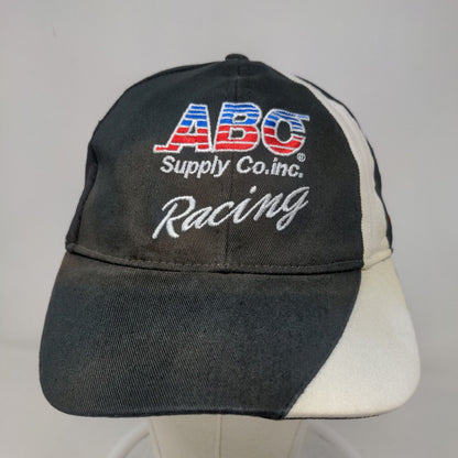 ABC Supply Men's Strapback Hat Black Embroidered Logo AJ Foyt Racing #14